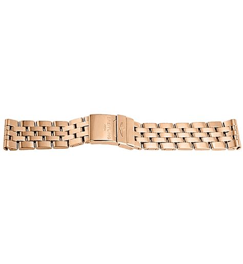 breitling rose gold bracelet